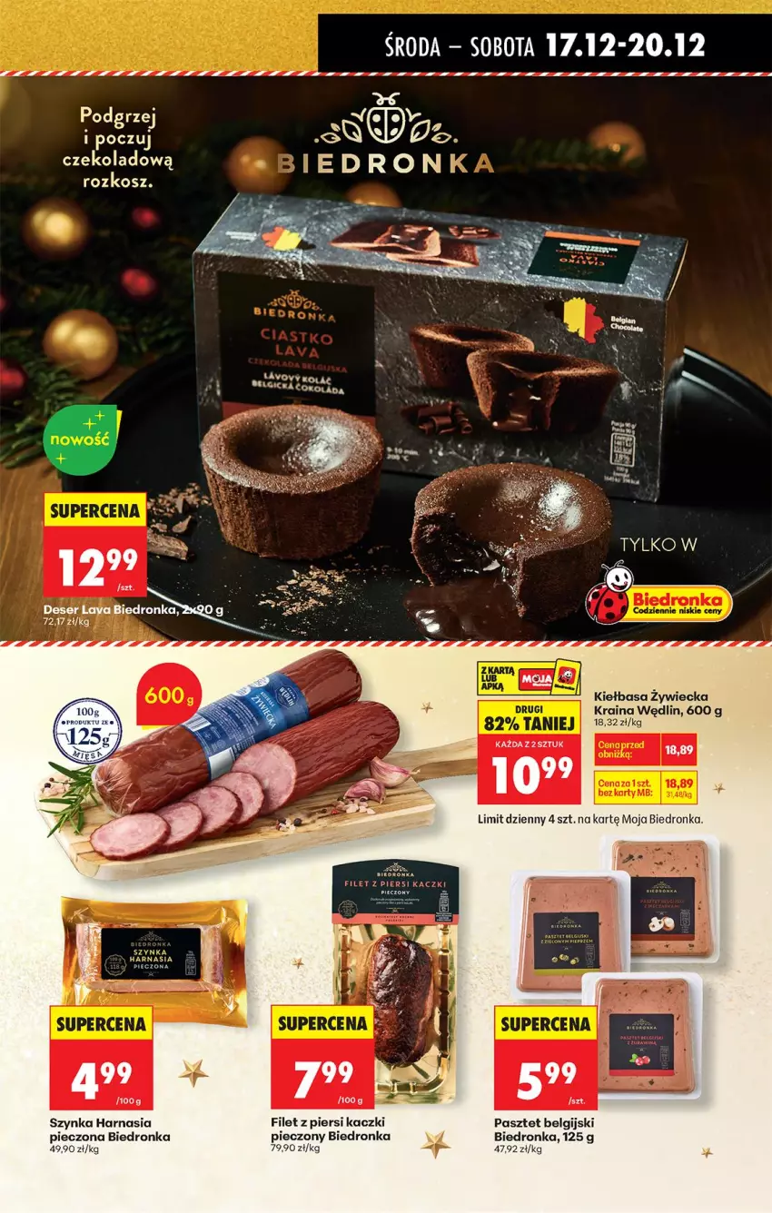 Gazetka promocyjna Biedronka - Od Środy - ważna 17.12 do 18.12.2025 - strona 53 - produkty: Fa, Filet z piersi kaczki, Kiełbasa, Kosz, LG, Pasztet, Piec, Puf, Szynka