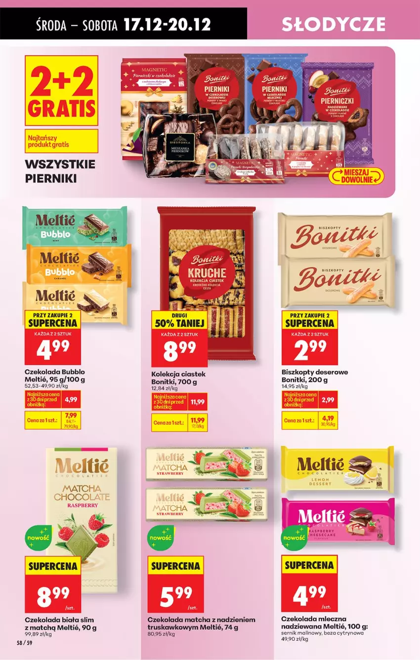 Gazetka promocyjna Biedronka - Od Środy - ważna 17.12 do 18.12.2025 - strona 62 - produkty: Biszkopty, Bonitki, Czekolada, Czekolada mleczna, Deser, Fa, Piernik, Ser, Stek