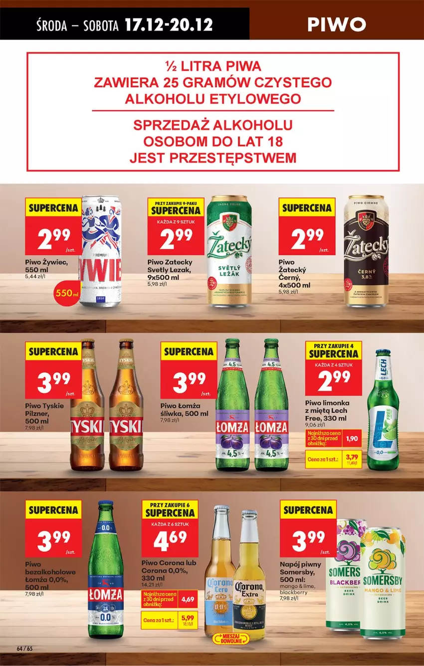 Gazetka promocyjna Biedronka - Od Środy - ważna 17.12 do 18.12.2025 - strona 72 - produkty: Lack, Limonka, Napój, Piwo, Somersby