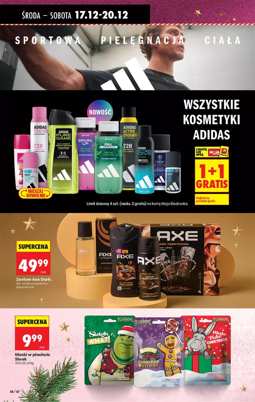 Gazetka promocyjna Biedronka - Od Środy - ważna 17.12 do 18.12.2025 - strona 74 - produkty: Adidas, AEG, Dezodorant, Fa, Por, Woda, Woda po goleniu