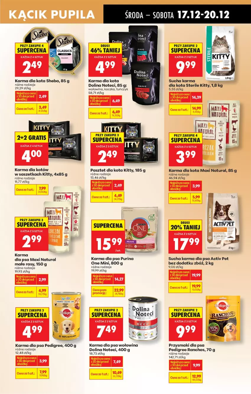 Gazetka promocyjna Biedronka - Od Środy - ważna 17.12 do 18.12.2025 - strona 81 - produkty: Kaczka, Pasztet, Pedigree, Przysmaki, Pur, Purina, Sheba, Sucha karma, Tuńczyk, Wołowina