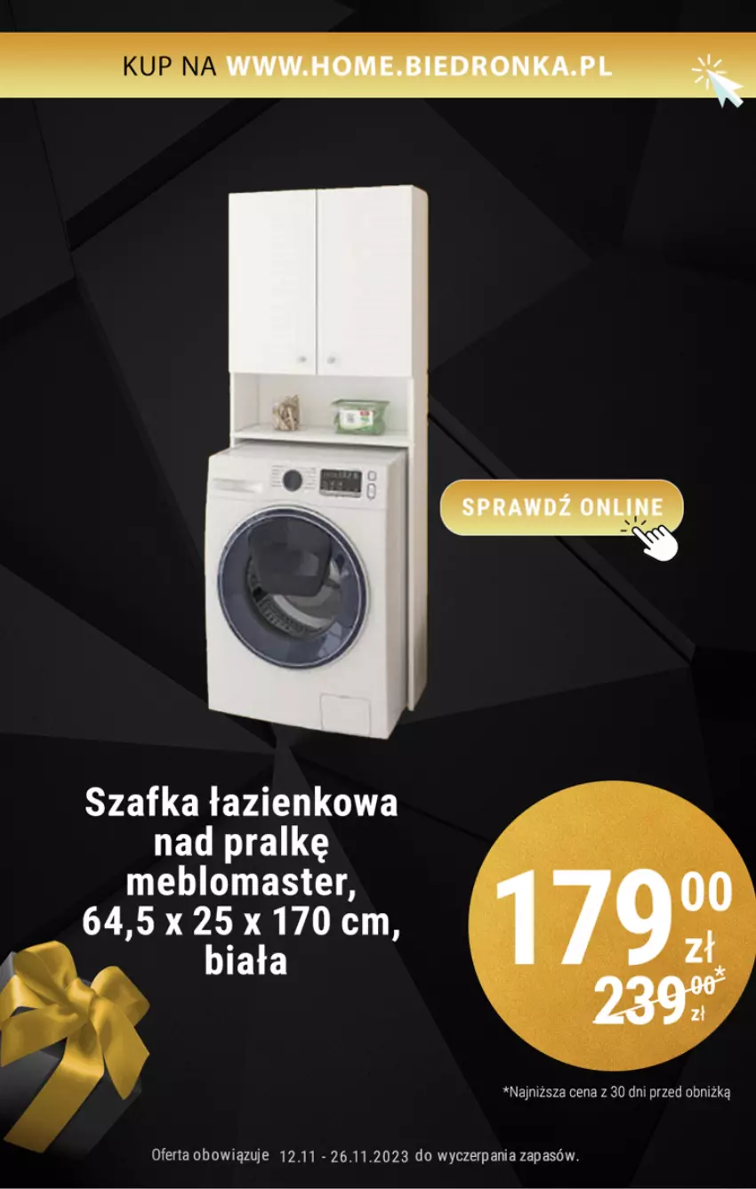 Gazetka promocyjna Biedronka - Biedronka Home - Gazetka - Biedronka.pl - ważna 13.11 do 28.11.2023 - strona 12 - produkty: Szafka, Szafka łazienkowa