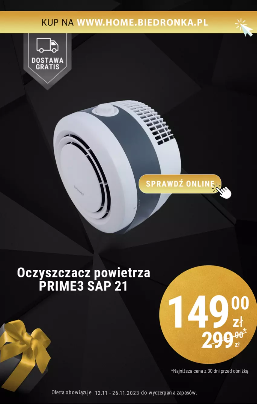 Gazetka promocyjna Biedronka - Biedronka Home - Gazetka - Biedronka.pl - ważna 13.11 do 28.11.2023 - strona 16 - produkty: Gra, Oczyszczacz powietrza