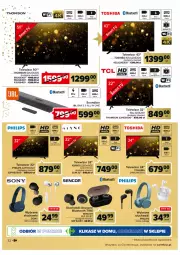 Gazetka promocyjna Carrefour - Gazetka Prezenty część 2 - Gazetka - ważna od 24.12 do 24.12.2022 - strona 32 - produkty: Toshiba, JBL, Gra, Philips, Słuchawki, Sony, Soundbar, Sencor, Thomson, Android TV, Telewizor, Fa