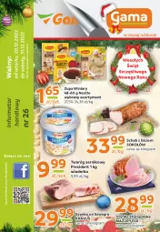 Gazetka promocyjna Gama - Gazetka Gama - Gazetka - ważna od 31.12 do 31.12.2022 - strona 1 - produkty: Krakus, Sok, Ser, Gra, Twaróg, Sokołów, Zupa, Winiary, O nas, Szynka, Fa