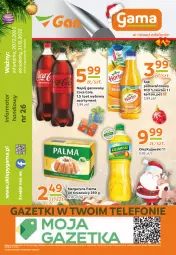 Gazetka promocyjna Gama - Gazetka Gama - Gazetka - ważna od 31.12 do 31.12.2022 - strona 12 - produkty: Sok pomarańczowy, Kujawski, Sok, Ser, Telefon, Palma, Margaryna, Napój gazowany, Napój, Olej, Hortex