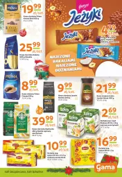 Gazetka promocyjna Gama - Gazetka Gama - Gazetka - ważna od 31.12 do 31.12.2022 - strona 5 - produkty: Goplana, Piec, Kawa rozpuszczalna, BIC, Kawa ziarnista, Jeżyki, Kawa mielona, Kawa, Velvet, Loyd, LANA, Herbatniki, Lipton, Prima, Jacobs Velvet, Jacobs, Woseba, Herbata