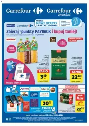 Gazetka promocyjna Carrefour - Gazetka - ważna od 22.06 do 22.06.2024 - strona 1 - produkty: Piwo, Praliny, Kawa mielona, Kawa, Tymbark, Jacobs, Napój