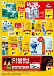 Gazetka promocyjna Carrefour - Gazetka - ważna od 22.06 do 22.06.2024 - strona 7 - produkty: Nałęczowianka, Red Bull, Coca-Cola, Napój izotoniczny, Syrop, Woda mineralna, Owoce, Woda, Napój, Herbapol