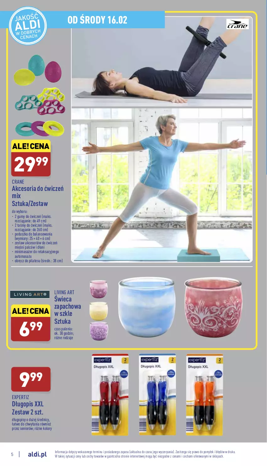 Gazetka promocyjna Aldi - Katalog Moda i Dom - ważna 14.02 do 19.02.2022 - strona 5 - produkty: Długopis, Masażer, Poduszka