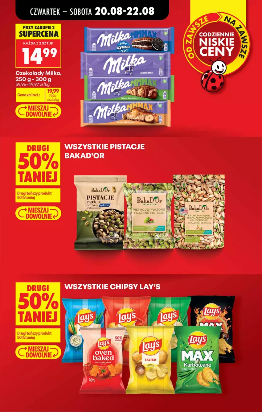 Gazetka promocyjna Biedronka - Od Czwartku - ważna 20.08 do 26.08.2026 - strona 13 - produkty: Milka, Pistacje