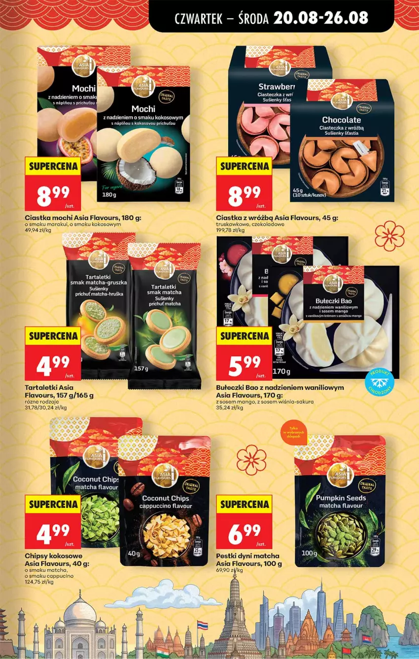 Gazetka promocyjna Biedronka - Od Czwartku - ważna 20.08 do 26.08.2026 - strona 41 - produkty: Bułeczki, Cappuccino, Chipsy, Ciastka, Fa, Kokos, Mango, Pestki dyni, Sos, Tarta