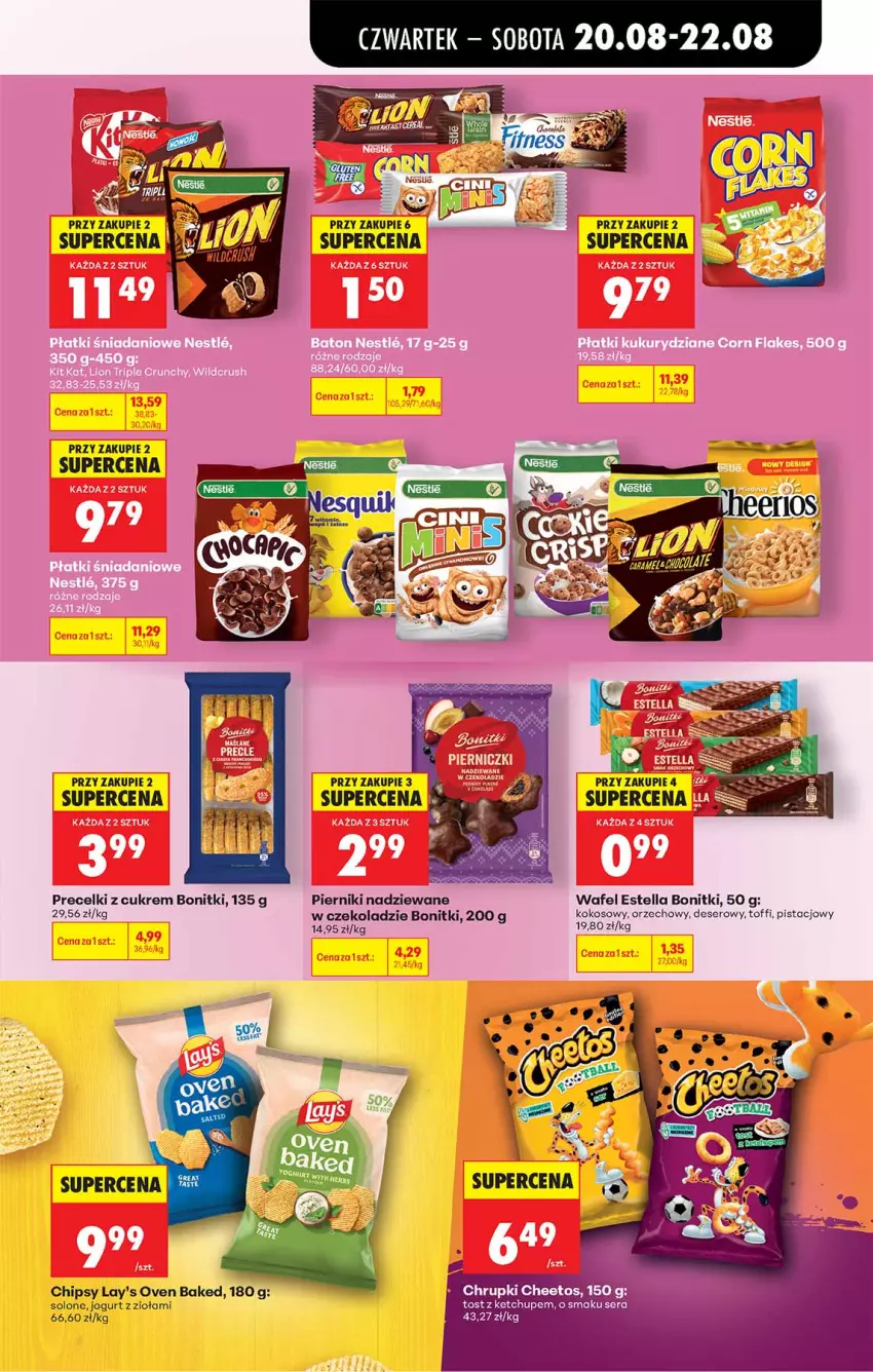 Gazetka promocyjna Biedronka - Od Czwartku - ważna 20.08 do 26.08.2026 - strona 51 - produkty: Bonitki, Cheetos, Chipsy, Chrupki, Deser, Fa, Jogurt, Ketchup, Kokos, Piernik, Precelki, Ser