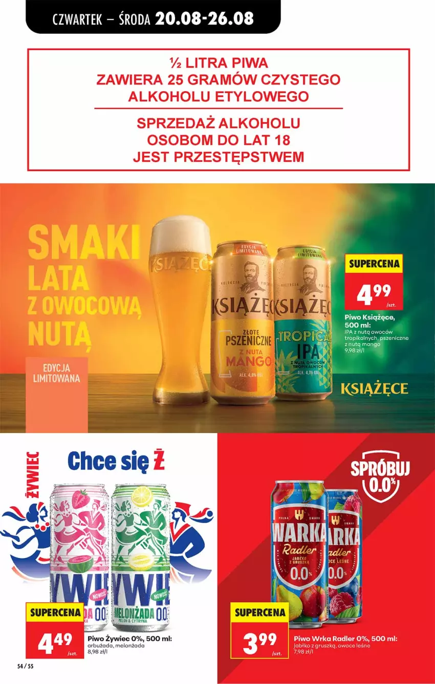 Gazetka promocyjna Biedronka - Od Czwartku - ważna 20.08 do 26.08.2026 - strona 54 - produkty: Książęce, Melon, Piwo