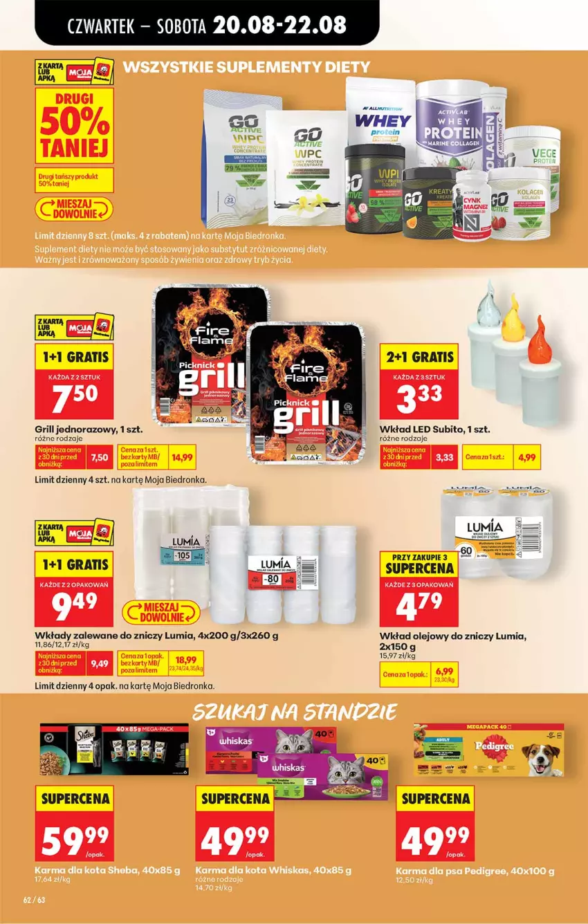 Gazetka promocyjna Biedronka - Od Czwartku - ważna 20.08 do 26.08.2026 - strona 62 - produkty: Fa, Gra, Grill, Olej, Por, Wkład olejowy, Znicz