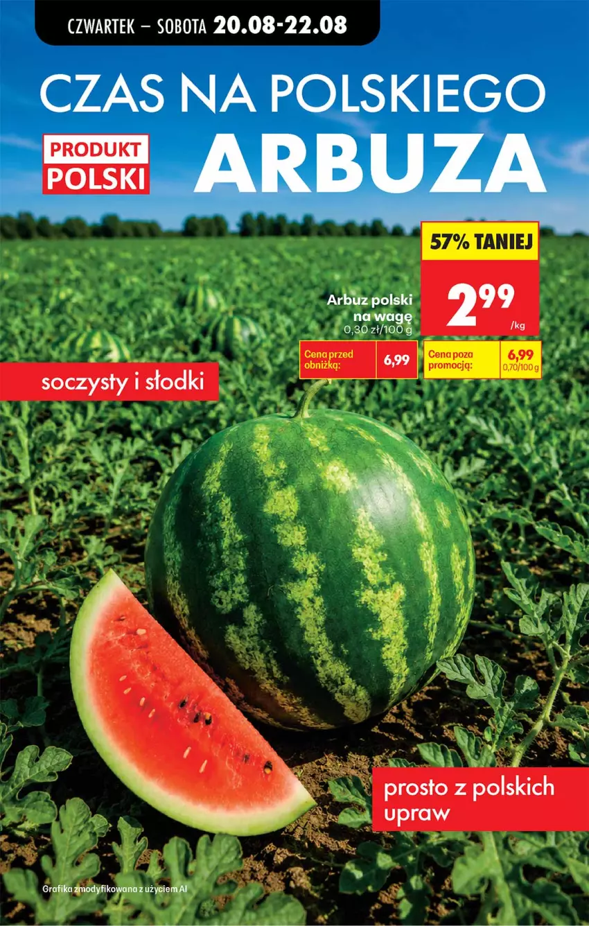 Gazetka promocyjna Biedronka - Od Czwartku - ważna 20.08 do 26.08.2026 - strona 67 - produkty: Arbuz