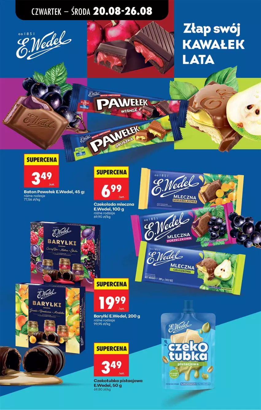 Gazetka promocyjna Biedronka - Od Czwartku - ważna 20.08 do 26.08.2026 - strona 79 - produkty: Baryłki, Baton, Czekolada, Czekolada mleczna, Kawa, Wałek