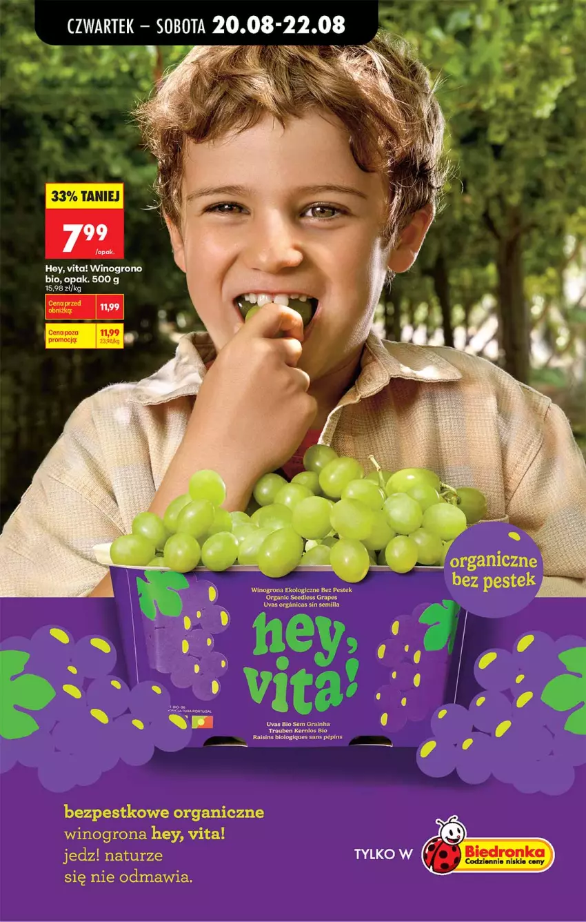 Gazetka promocyjna Biedronka - Od Czwartku - ważna 20.08 do 26.08.2026 - strona 80 - produkty: Gra, Stek, Wino, Winogrona