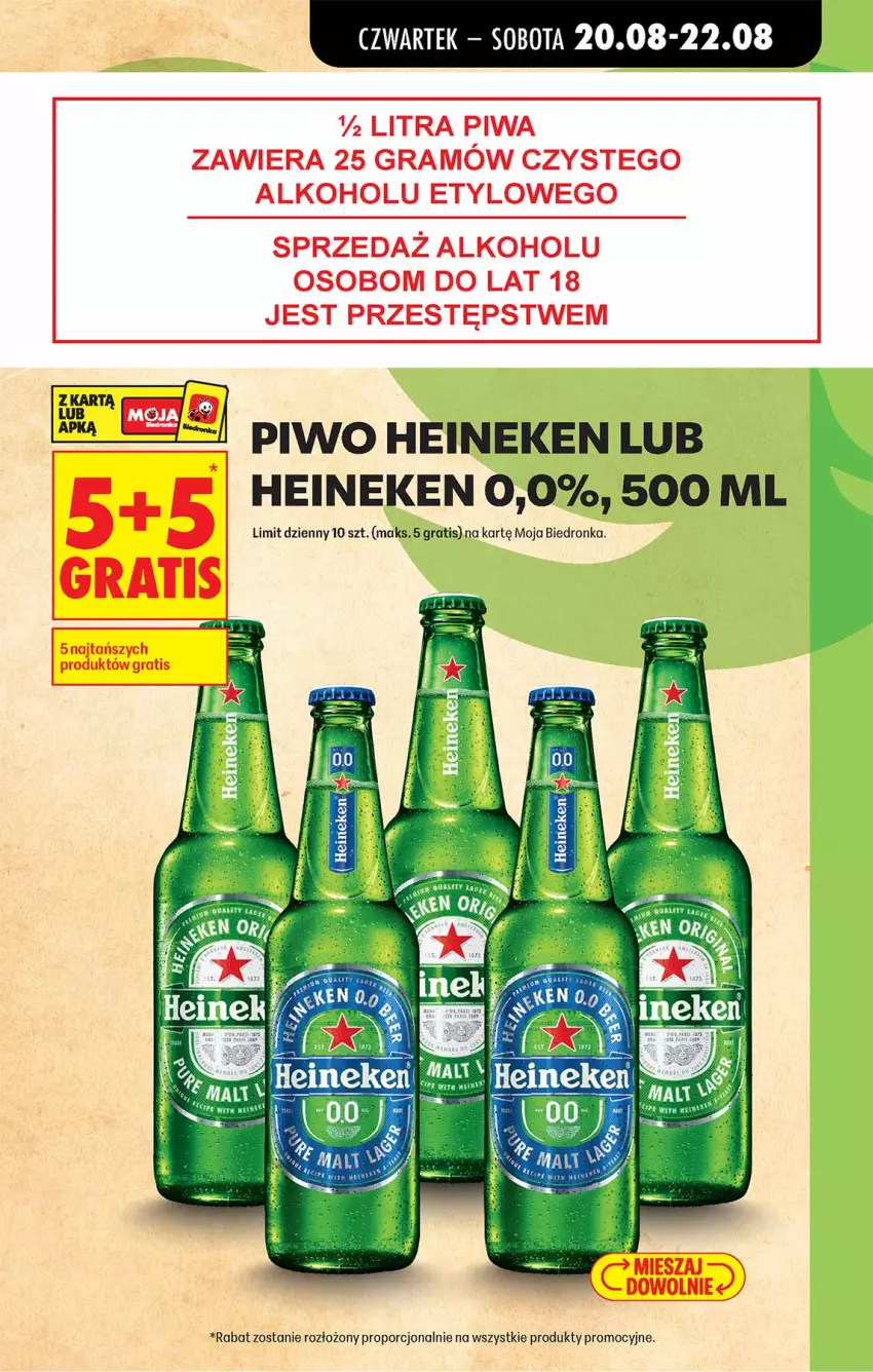 Gazetka promocyjna Biedronka - Od Czwartku - ważna 20.08 do 26.08.2026 - strona 9 - produkty: Gra, Heineken, Piwa, Piwo, Por