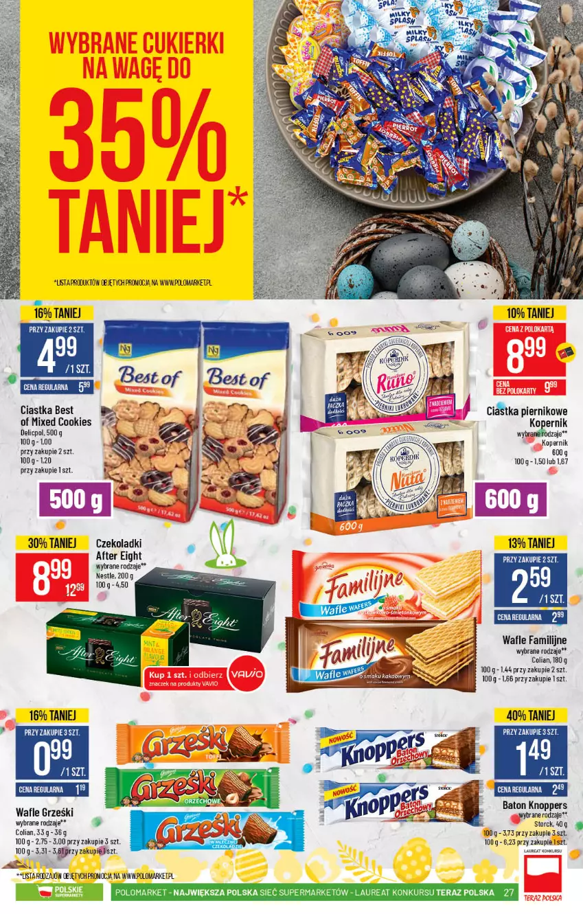 Gazetka promocyjna PoloMarket - Gazetka promocyjna  r - ważna 10.03 do 16.03.2021 - strona 27 - produkty: Ciastka, Fa, Grześki, Laur, Piernik, Tera, Wafle