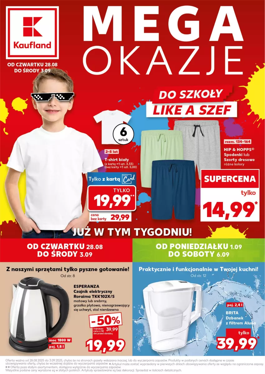 Gazetka promocyjna Kaufland - Kaufland - ważna 28.08 do 03.09.2025 - strona 1 - produkty: Czajnik, Czajnik elektryczny, Grzałka