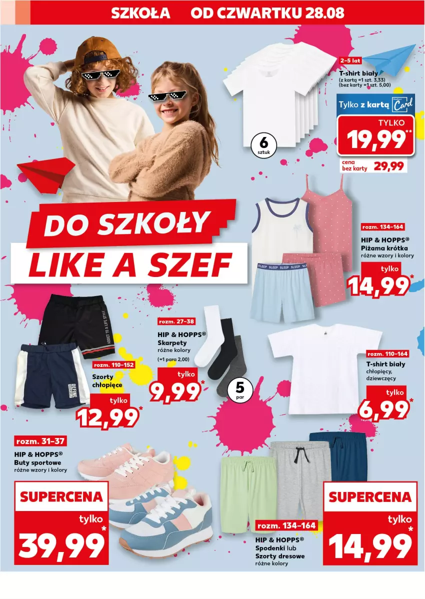 Gazetka promocyjna Kaufland - Kaufland - ważna 28.08 do 03.09.2025 - strona 4 - produkty: Buty, Dres, Karp, Piżama, Por, Sport, Szorty, T-shirt