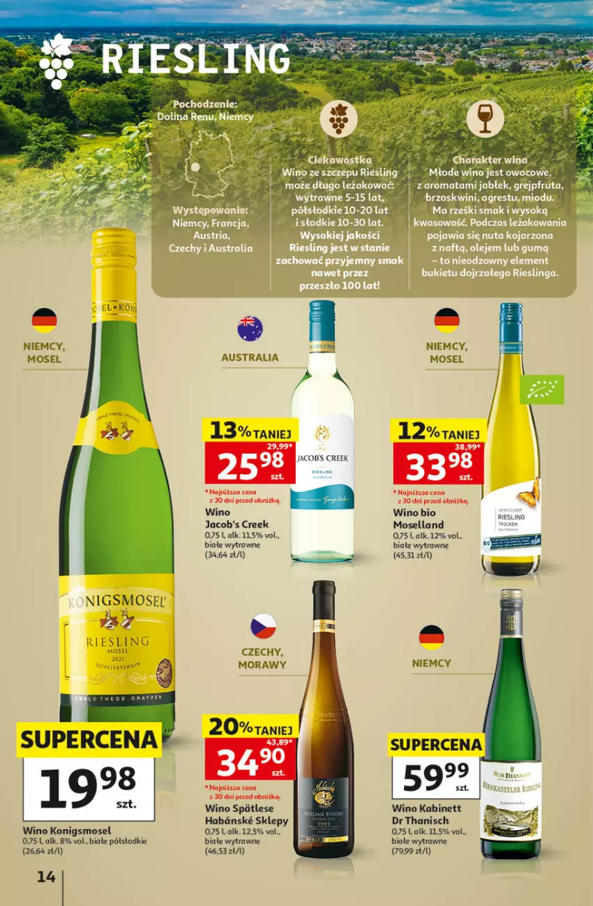 Gazetka promocyjna Auchan - Katalog Wino Hipermarket - ważna 05.10 do 31.10.2026 - strona 14 - produkty: Wino