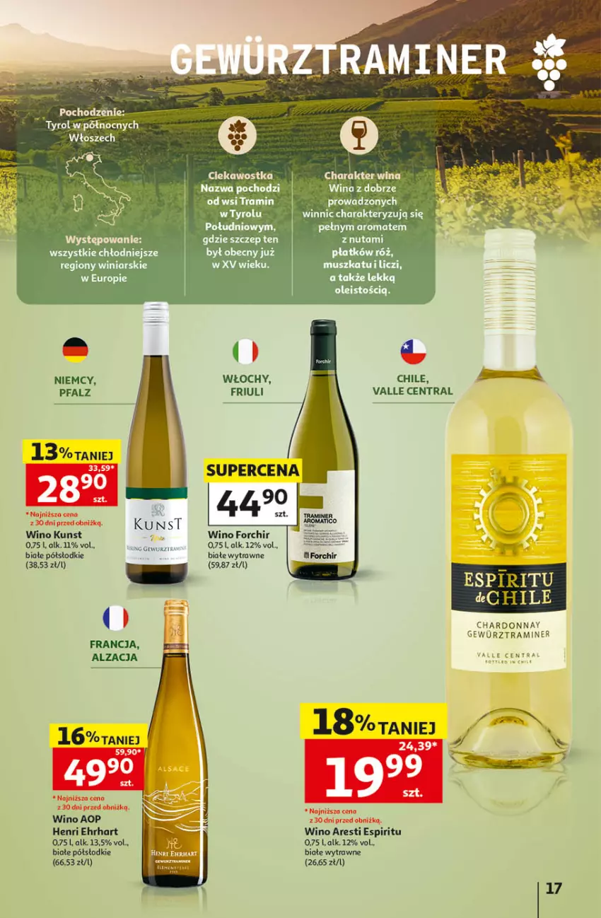 Gazetka promocyjna Auchan - Katalog Wino Hipermarket - ważna 05.10 do 31.10.2026 - strona 17 - produkty: Chardonnay, Fa, Wino