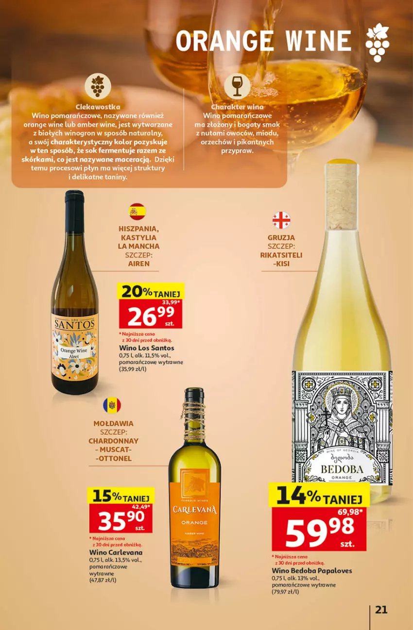 Gazetka promocyjna Auchan - Katalog Wino Hipermarket - ważna 05.10 do 31.10.2026 - strona 21 - produkty: Chardonnay, Mus, Wino