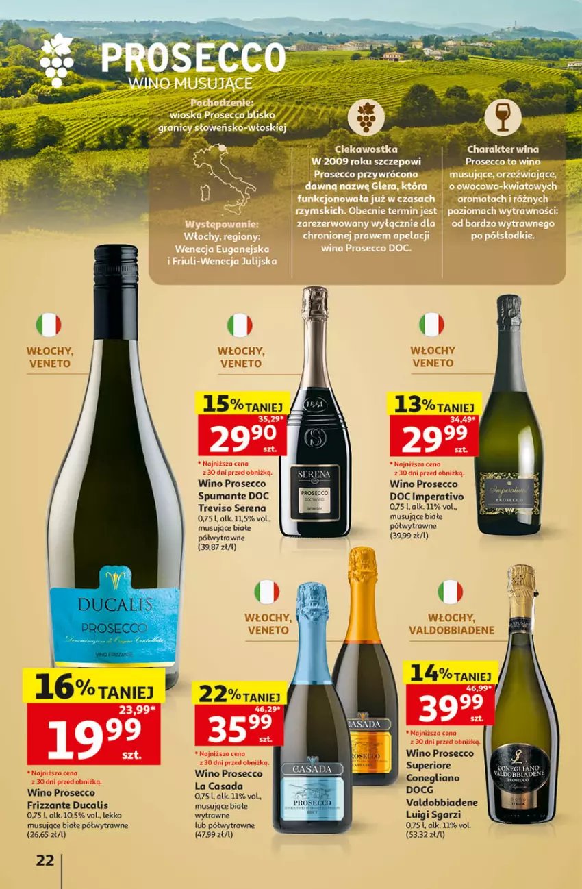 Gazetka promocyjna Auchan - Katalog Wino Hipermarket - ważna 05.10 do 31.10.2026 - strona 22 - produkty: Mus, Prosecco, Puma, Ser, Wino