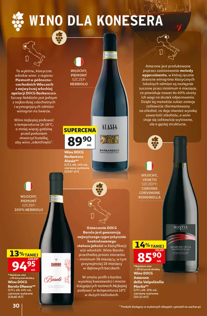 Gazetka promocyjna Auchan - Katalog Wino Hipermarket - ważna 05.10 do 31.10.2026 - strona 30 - produkty: Por, Taca, Wino