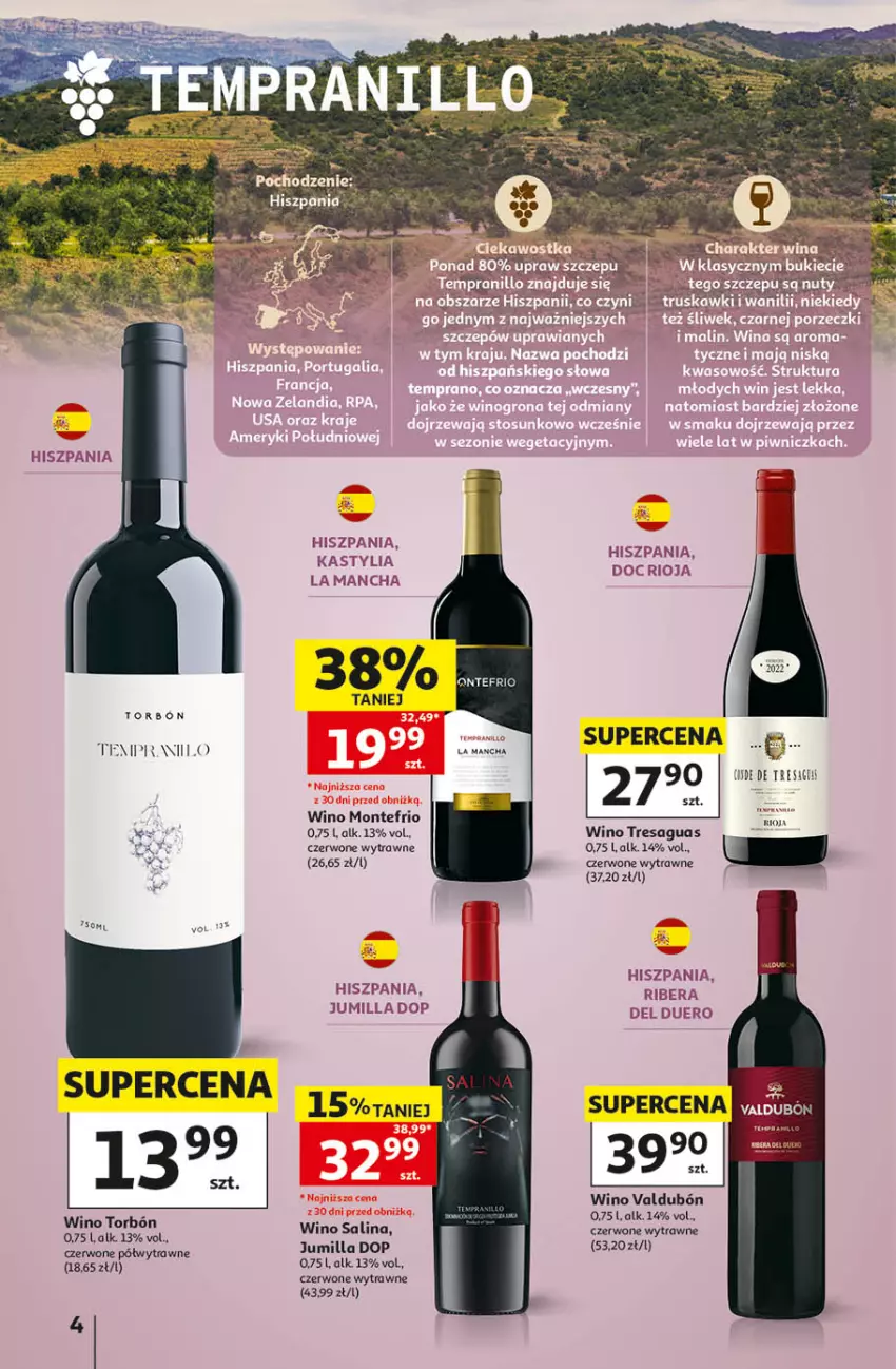 Gazetka promocyjna Auchan - Katalog Wino Hipermarket - ważna 05.10 do 31.10.2026 - strona 4 - produkty: Monte, Rioja, Wino