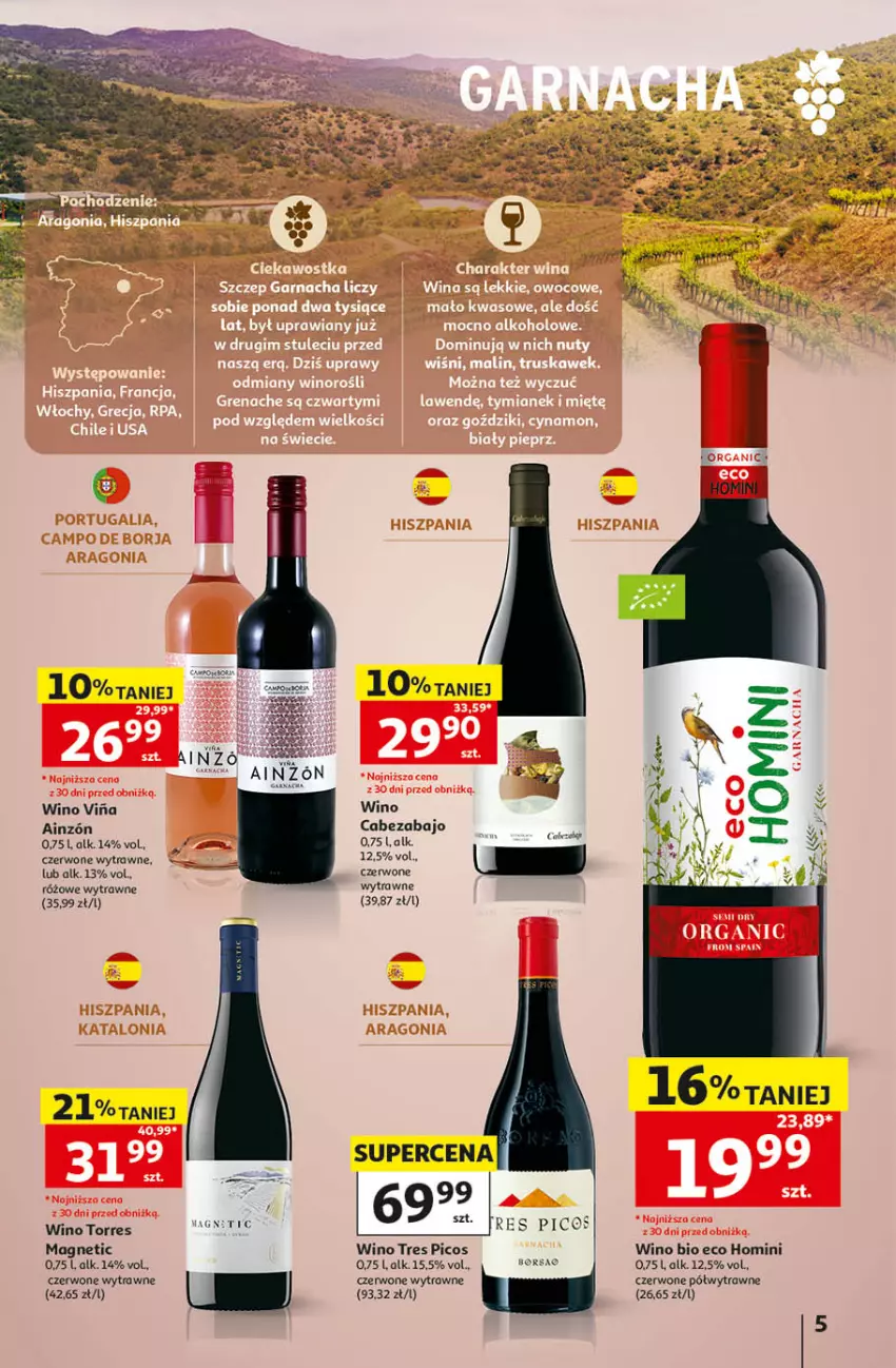 Gazetka promocyjna Auchan - Katalog Wino Hipermarket - ważna 05.10 do 31.10.2026 - strona 5 - produkty: Wino