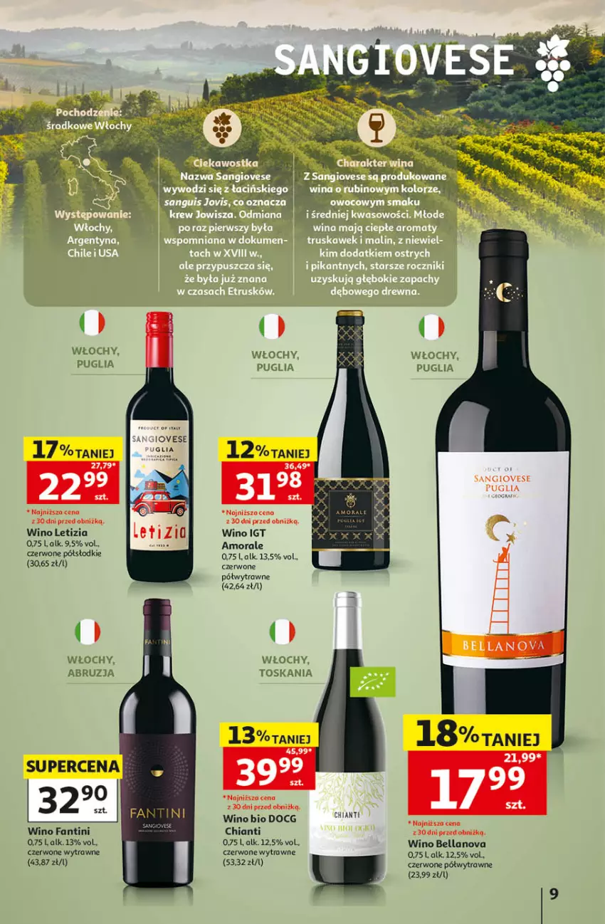 Gazetka promocyjna Auchan - Katalog Wino Hipermarket - ważna 05.10 do 31.10.2026 - strona 9 - produkty: Bell, Bella, Chia, Chianti, Fa, Wino