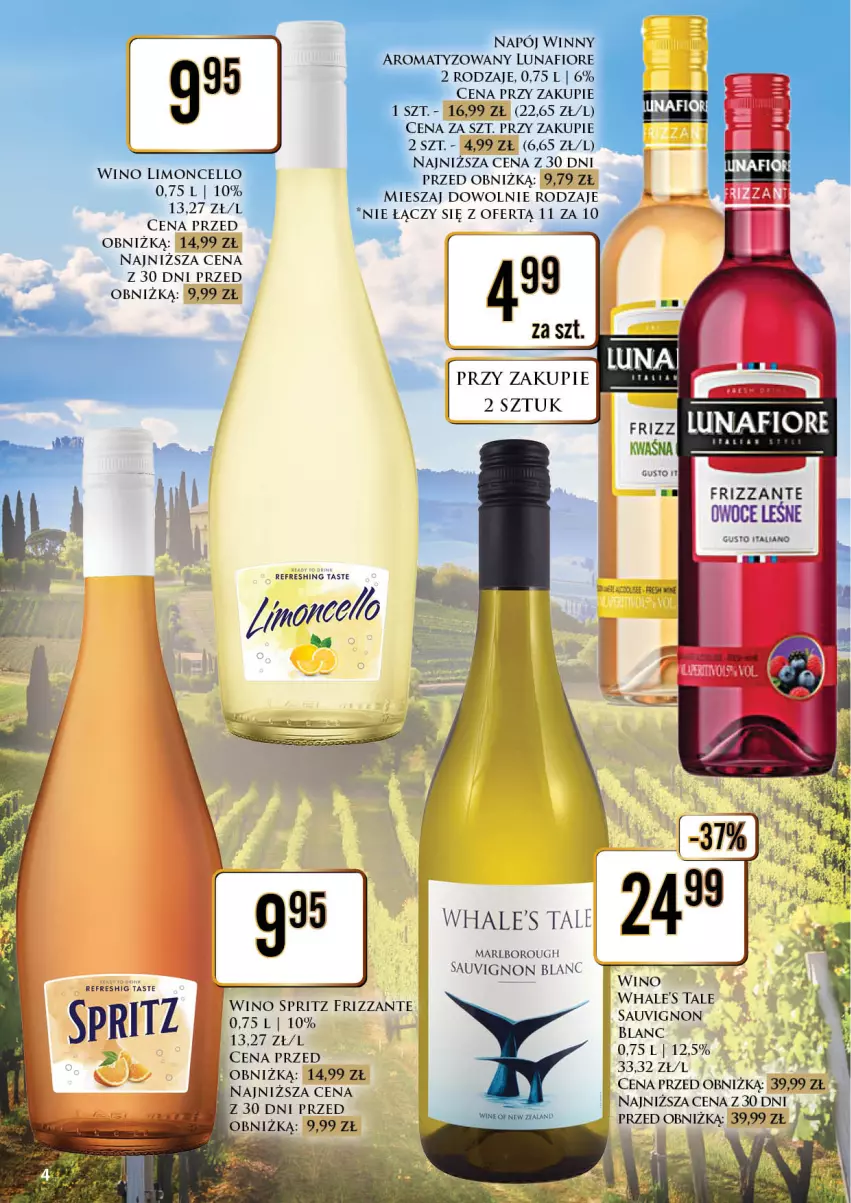 Gazetka promocyjna Dino - Oferta alkoholowa - ważna 18.09 do 19.09.2026 - strona 4 - produkty: Figi, Napój, Owoce, Sauvignon Blanc, Wino