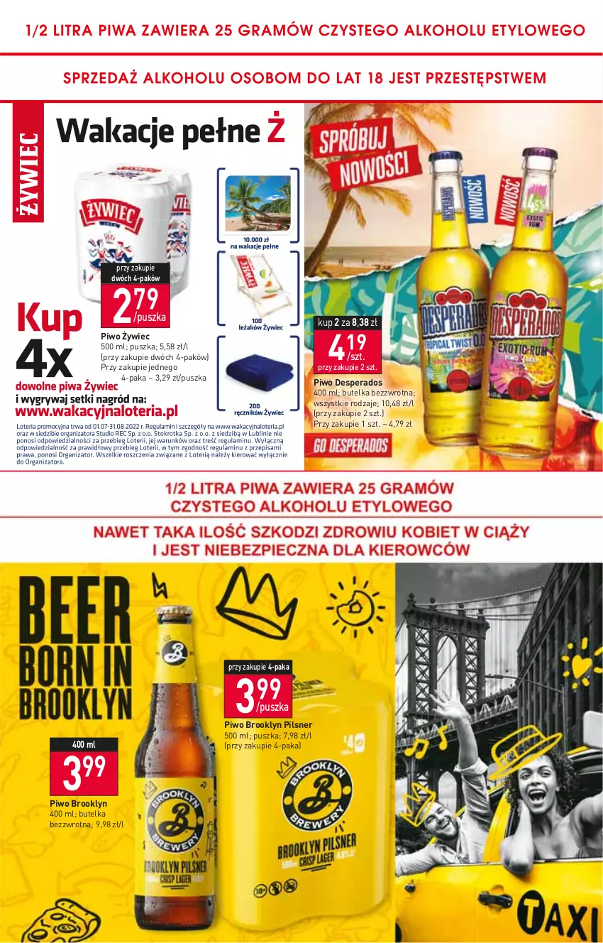 Gazetka promocyjna Stokrotka - Supermarket - ważna 11.08 do 17.08.2022 - strona 15 - produkty: Desperados, Piwo