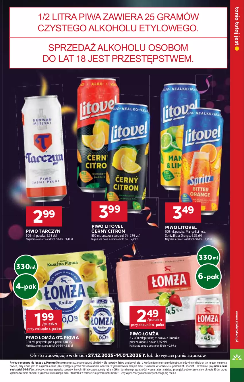 Gazetka promocyjna Stokrotka - Market - ważna 08.01 do 14.01.2026 - strona 19 - produkty: Gra, Limonka, Mango, Mięso, Owoce, Piwa, Piwo, Warzywa
