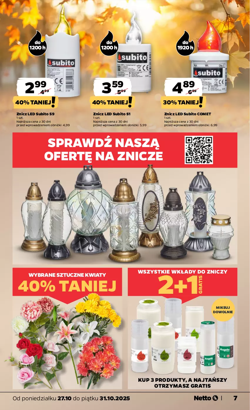Gazetka promocyjna Netto - Od Poniedziałku - ważna 27.10 do 31.10.2025 - strona 7 - produkty: Gra, Znicz