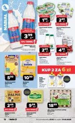 Gazetka promocyjna Netto - Od Poniedziałku - Gazetka - ważna od 31.10 do 31.10.2025 - strona 12 - produkty: Serek wiejski, Ser, BIC, Włoszczowski, Danone, Piątnica, Jaja, Jogurt, Kosz, Mlekovita, Robico, Serek homogenizowany, Palma, Serek, Margaryna, Danio, Gouda, Masło, Jogurt pitny, Kefir, Kokos, Mleko