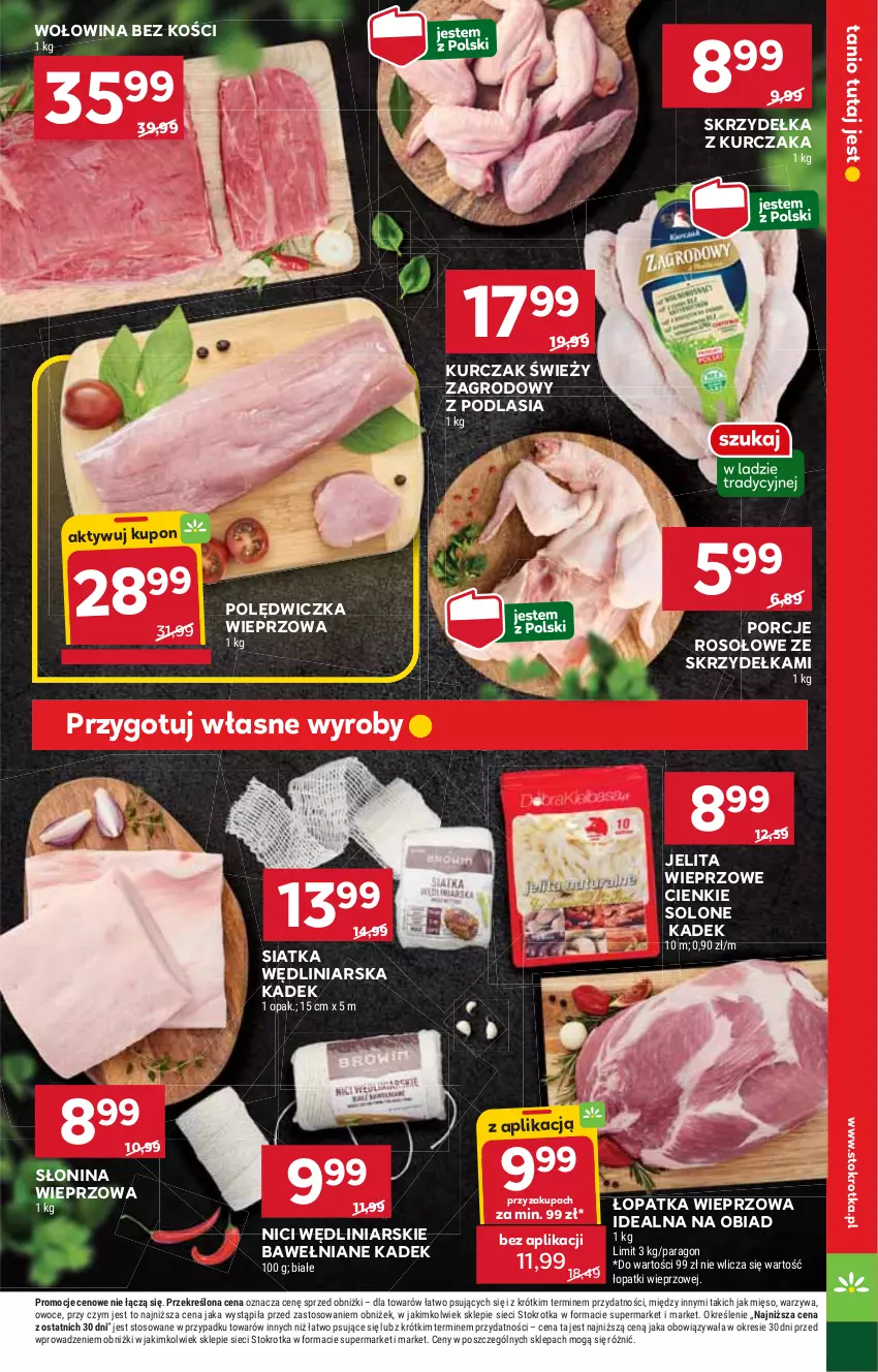 Gazetka promocyjna Stokrotka - Market - ważna 20.03 do 26.03.2025 - strona 9 - produkty: HP, Kurczak, Polędwiczka wieprzowa, Por, Siatka, Skrzydełka z kurczaka, Wołowina, Wołowina bez kości