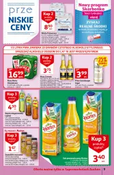 Gazetka promocyjna Auchan - Szkoła oszczędzania Temat PrzeSmaczne oferty Supermarkety - Gazetka - ważna od 10.08 do 10.08.2022 - strona 9 - produkty: Piwo, Sok pomarańczowy, Sok, Primavera, Dada, Perła, Lipton, Prima, Smoothie, Napój niegazowany, Woda, Mango, Napój