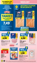 Gazetka promocyjna Lidl - GAZETKA - Gazetka - ważna od 20.04 do 20.04.2024 - strona 24 - produkty: Kurczak, Pur, Filet z piersi kurczaka, Parówki, Szynka, PIKOK, Morliny, Olej, Kiełbasa, Kiełbasa śląska