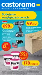 Gazetka promocyjna Castorama - Gazetka - ważna od 12.06 do 12.06.2022 - strona 1 - produkty: Rama, Makita, Wiertarkowkrętarka, Tarka, Wkręt, Wkrętarka, Płyta, Płyta osb, Astor, Merci, HP