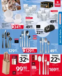 Gazetka promocyjna Selgros - Oferta przemysłowa - Gazetka - ważna od 24.02 do 24.02.2021 - strona 7 - produkty: Ser, Noż, Ostrzałka do noży, Widelec, Leon, Talerz, Whisky, Deser, Komplet obiadowy, Lanki