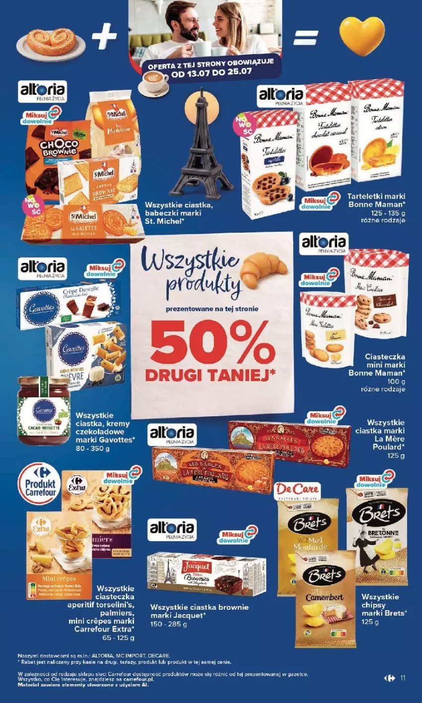 Gazetka promocyjna Carrefour - Gazetka Kuchnia francuska - ważna 13.07 do 25.07.2026 - strona 11 - produkty: Babeczki, Chipsy, Ciastka, Fa, Por