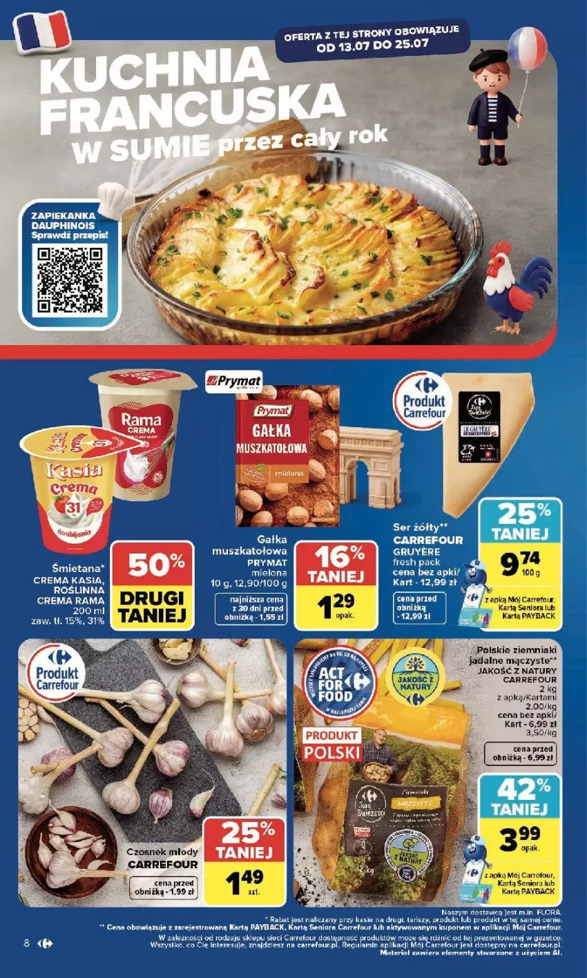 Gazetka promocyjna Carrefour - Gazetka Kuchnia francuska - ważna 13.07 do 25.07.2026 - strona 8 - produkty: Czosnek, Mus, Ziemniaki