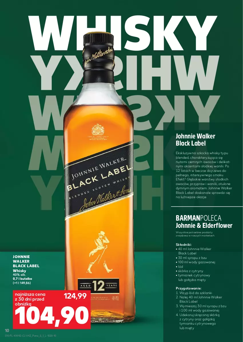 Gazetka promocyjna Kaufland - Barek Kauflandu - ważna 16.10 do 28.10.2025 - strona 10 - produkty: Cytryny, Johnnie Walker, Koc, Lack, Lanki, Syrop, Whisky
