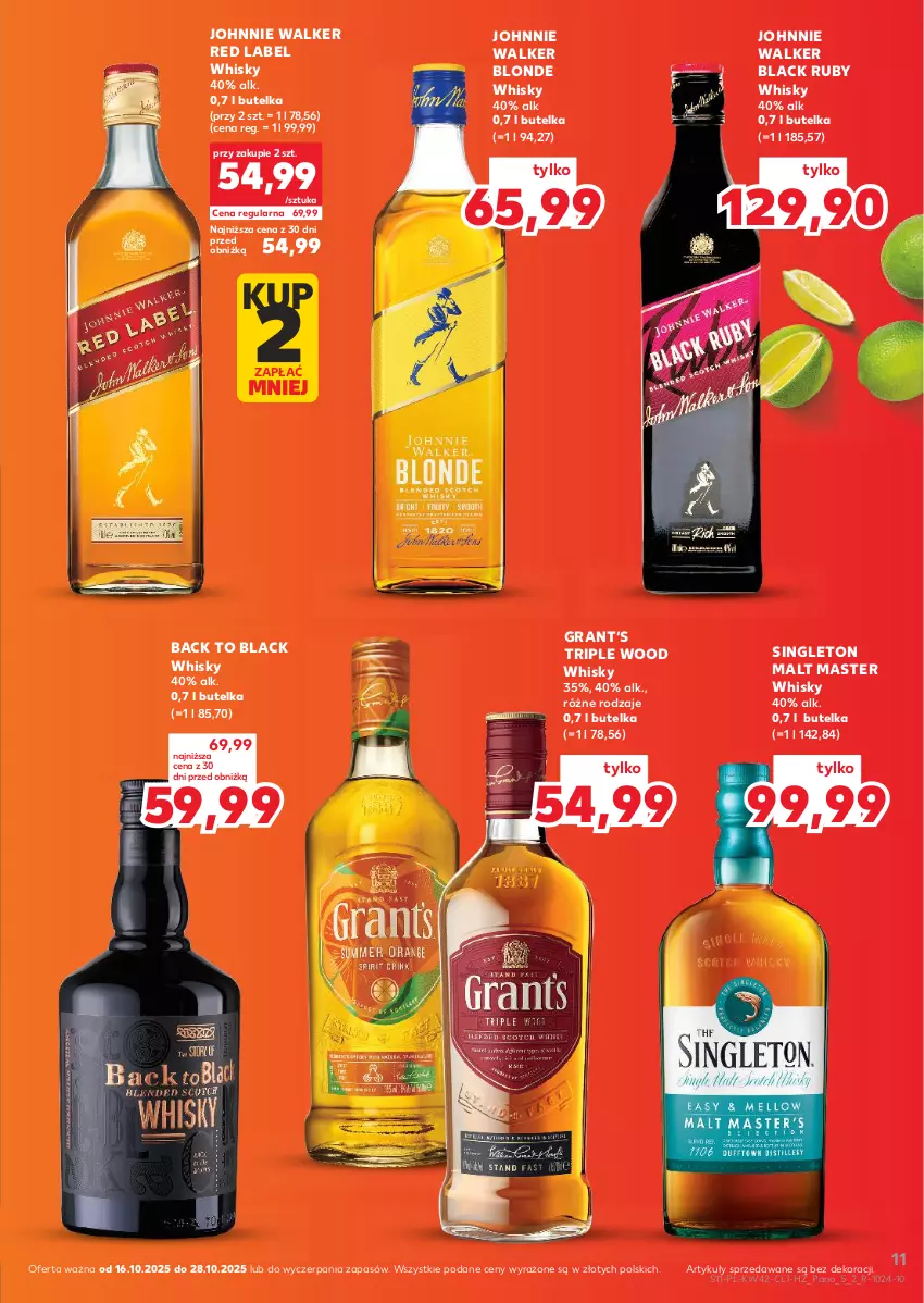 Gazetka promocyjna Kaufland - Barek Kauflandu - ważna 16.10 do 28.10.2025 - strona 11 - produkty: Gra, Johnnie Walker, Lack, Whisky