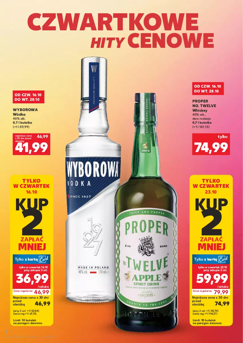 Gazetka promocyjna Kaufland - Barek Kauflandu - ważna 16.10 do 28.10.2025 - strona 2 - produkty: Whiskey, Wódka, Wyborowa
