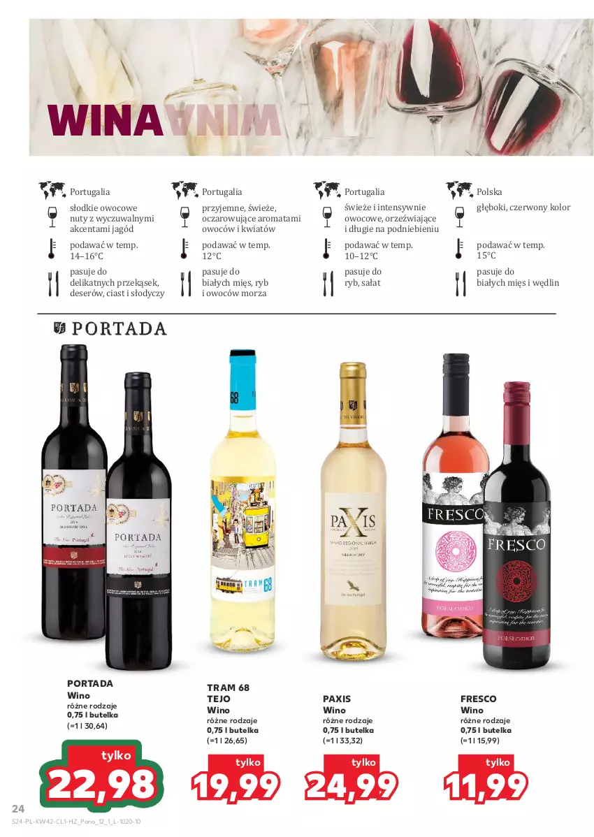 Gazetka promocyjna Kaufland - Barek Kauflandu - ważna 16.10 do 28.10.2025 - strona 24 - produkty: Deser, Fresco, Nuty, Pax, Por, Portada, Sałat, Ser, Wino